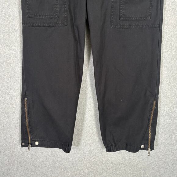 Y2K Gap Cargo Capri Pants 6 Ankle Zipper Snaps Utility Cotton 90s Hiking GORP - Picture 5 of 14